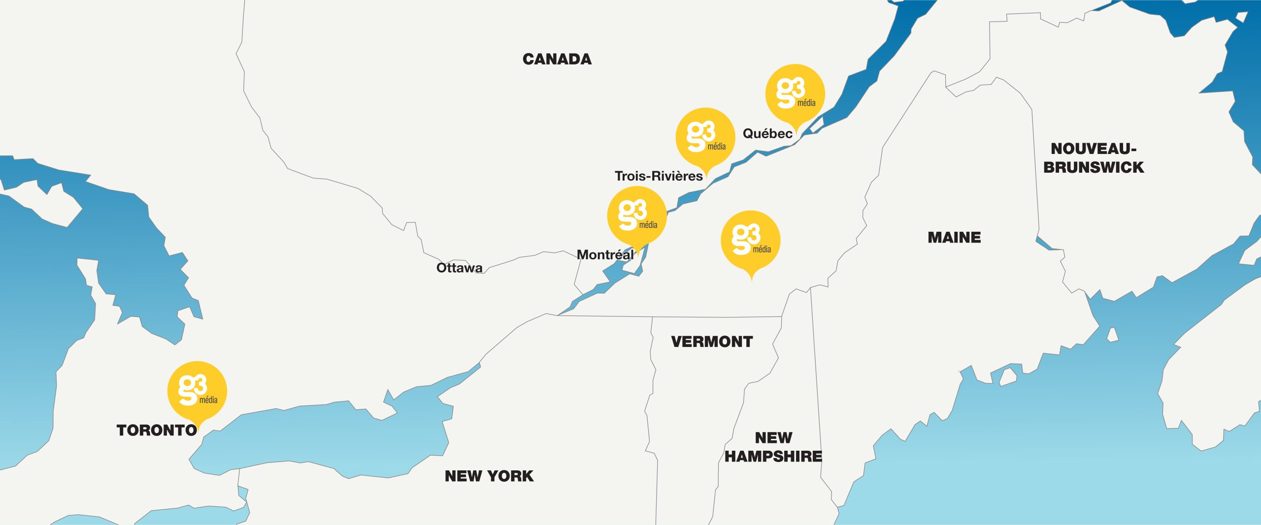 G3 Media Map des panneaux